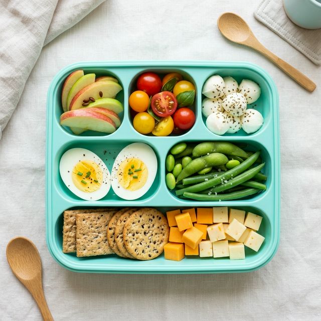 Fertige Lunchbox wird geliefert